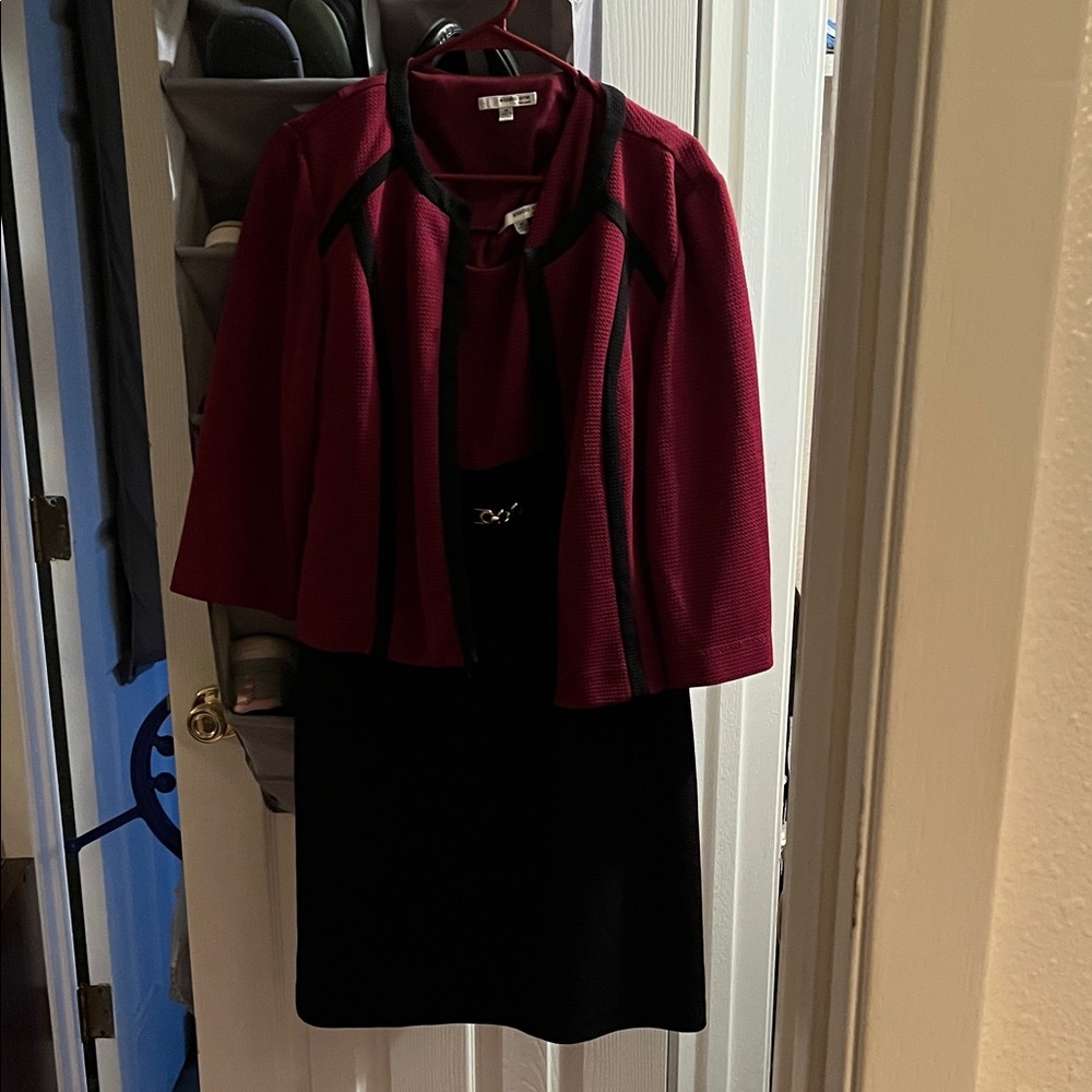 Studio One Burgundy and Black Ensemble